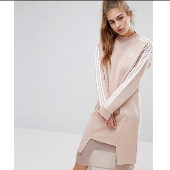 adidas beige dress